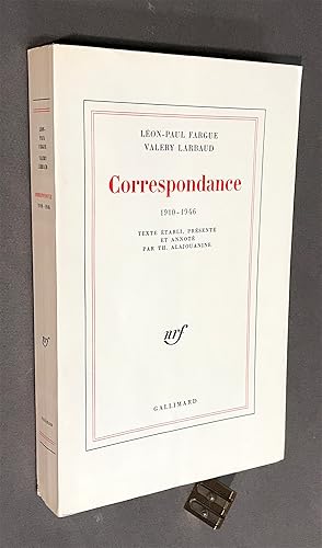 Correspondance 1910-1946. Texte établi, présenté et annoté par Th. Alajouanine.