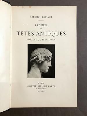 Recueil de têtes antiques idéales ou idéalisées.