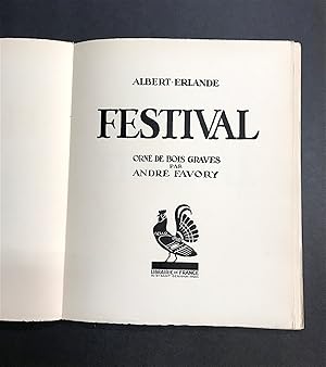 Festival. Orné de bois gravés par André Favory.