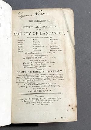 Topographical and statistical description of the county of Lancaster.