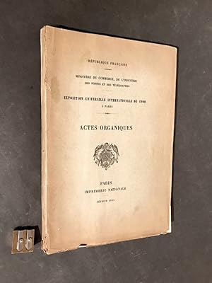 République Française. Ministère du Commerce, de l'Industrie. Exposition Universelle. de 1900 à Pa...