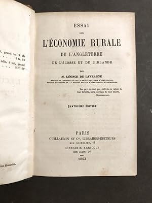 Essai sur l'économie rurale de l'Angleterre, de l'Écosse et de l'Irlande.