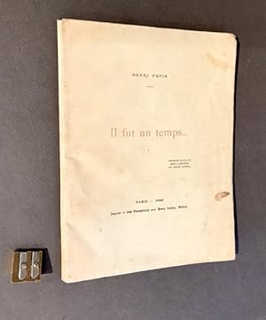 Il fut un temps. Frontispice de Willette gravé à l'eau-forte par Charles Thévenin.