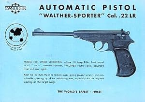 Bild des Verkufers fr Automatic Pistol "Walther-Sporter" Cal. .22 LR. zum Verkauf von Fokas Holthuis