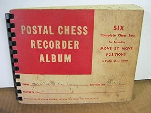 Postal Chess Recorder Album Six Complete Chess Sets for Recording Move By Move Positions in Posta...