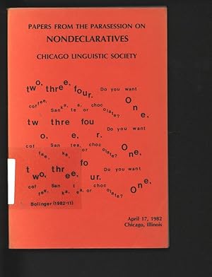 Seller image for Papers from the Parasession on Nondeclaratives, Chicago Linguistic Society. April 17, 1982. Chicago Linguistics Society,The University of Chicago. for sale by Antiquariat Bookfarm