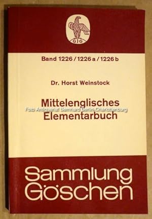 Bild des Verkufers fr Mittelenglisches Elementarbuch (Sammlung Gschen Band 1226/1226a/1226b) zum Verkauf von Antiquariat Bernhard
