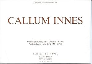 Image du vendeur pour Callum Innes (announcement) mis en vente par The land of Nod - art & books