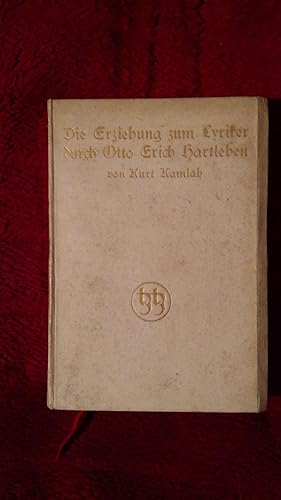 Image du vendeur pour Die Erziehung zum Lyriker durch Otto Erich Hartleben mis en vente par Klaus Kreitling