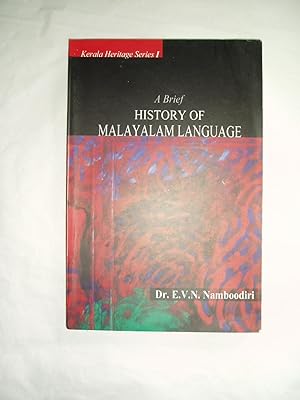 Seller image for A Brief History of Malayalam Language for sale by Expatriate Bookshop of Denmark