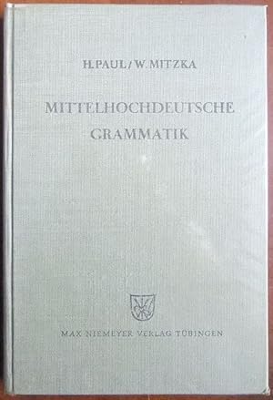 Seller image for Mittelhochdeutsche Grammatik. for sale by Antiquariat Blschke