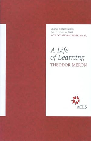 A Life of Learning (ACLS Occasional Paper No. 65)
