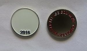 Image du vendeur pour Please God Make Tomorrow Better (2 metall coin concept by Claire Fontaine) mis en vente par DR Fine Arts