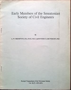 Early Members of the Smeatonian Society of Civil Engineers