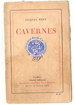 Imagen del vendedor de CAVERNES.[CAVES.] [Primary Travel Journey Record in Vietnam, 1931) a la venta por RARE ORIENTAL BOOK CO., ABAA, ILAB