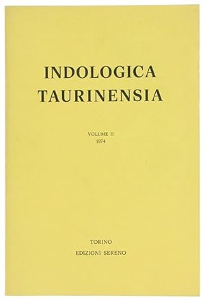 Seller image for INDOLOGIA TAURINENSIA. Volume II - 1974.: for sale by Bergoglio Libri d'Epoca