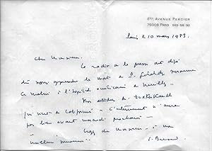 Lettres autographes signées