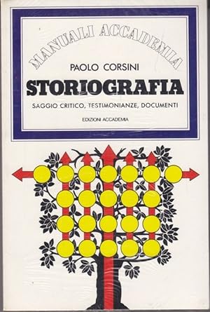 Bild des Verkufers fr Storiografia. Saggio critico, testimonianze, documenti. zum Verkauf von Librodifaccia