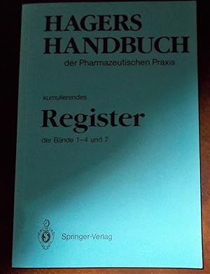 Immagine del venditore per Hagers Handbuch der Pharmazeutischen Praxis: Kumulierendes Register der Bnde 1-5, 7 und 8 venduto da Buchstube Tiffany