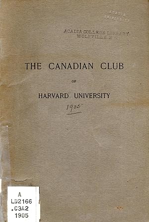 Canadian Club of Harvard University