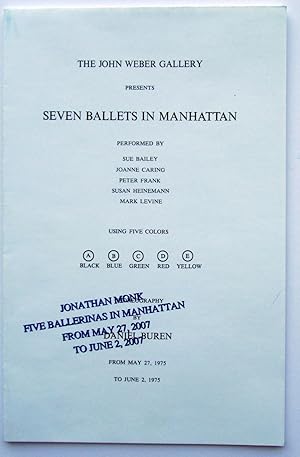 Imagen del vendedor de Seven Ballets in Manhatten a la venta por William Allen Word & Image