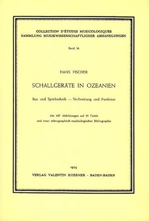 Bild des Verkufers fr Schallgerte in OzeanienBau, Spieltechnik, Verbreitung : und Funktion zum Verkauf von AHA-BUCH GmbH