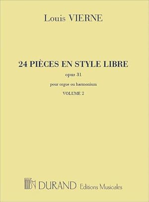 Bild des Verkufers fr 24 pices en style libre op.31vol.2 (nos.13-24) pour orgue zum Verkauf von AHA-BUCH GmbH