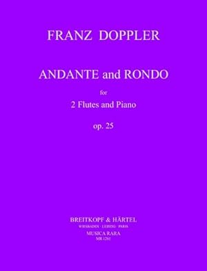 Bild des Verkufers fr Andante and rondo op.25for 2 flutes and piano zum Verkauf von AHA-BUCH GmbH