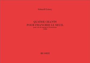 Immagine del venditore per 4 chants pour franchir le seuilpour soprano et 15 musiciens : partition venduto da AHA-BUCH GmbH