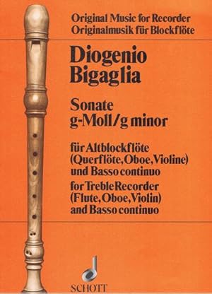 Bild des Verkufers fr Sonata g-Mollfr Alt-Blockflte (Flte, Oboe, Violine) und Basso continuo (Cembalo zum Verkauf von AHA-BUCH GmbH