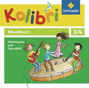 Bild des Verkufers fr Kolibri - Musikbuch 3 / 4. Hrbeispiele und Tanz- 4 CD`s+1 DVD. Allgemeine Ausgabe : Ausgabe 2012 zum Verkauf von AHA-BUCH GmbH