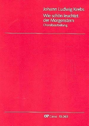 Bild des Verkufers fr Wie schn leuchtet der Morgensternfr Oboe d'amore (Oboe) und Orgel zum Verkauf von AHA-BUCH GmbH