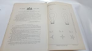 Bild des Verkufers fr ORIGINAL PATENT APPLICATION NUMBER 12,719 FOR AN IMPROVED FILAMENT FOR INCANDESCENT ELECTRIC LAMPS. zum Verkauf von Cambridge Rare Books