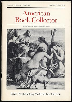 Seller image for American Book Collector: New Series, Volume 4, Number 2, March/April 1983 for sale by Between the Covers-Rare Books, Inc. ABAA