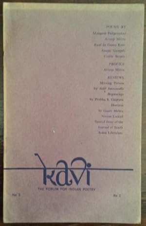 Kavi Nr. 3. The Forum for Indian Poetry.