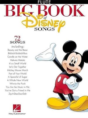 Bild des Verkufers fr The Big Book of Disney Songs : 72 Songs - Flute zum Verkauf von AHA-BUCH GmbH