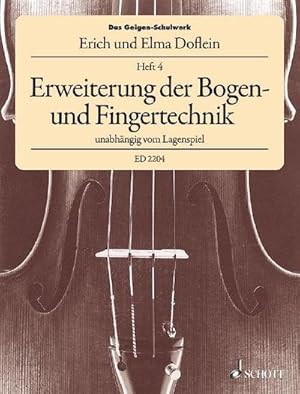 Bild des Verkufers fr Das Geigen-Schulwerk : Erweiterung der Bogen- und Fingertechnik unabhngig vom Lagenspiel. Band 4. Violine. zum Verkauf von AHA-BUCH GmbH