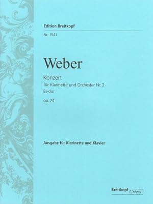 Seller image for Klarinettenkonzert Nr.2 Es-Dur op.74, Klavierauszug : Klarinette und Klavier for sale by AHA-BUCH GmbH