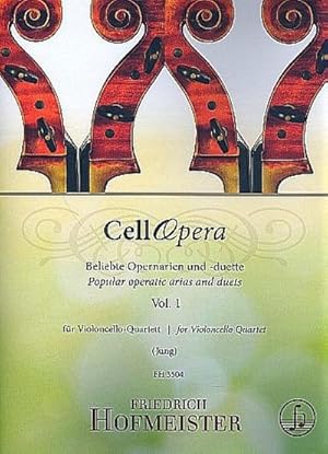 Bild des Verkufers fr CellOpera, fr Violoncello-Quartett. Bd.1 : Beliebte Opernarien und -duette. Schwierigkeitsgrad 2 - 3 zum Verkauf von AHA-BUCH GmbH