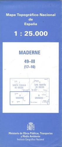 (49-III)(17-10).mapa topográfico Maderne 1:25.000