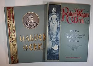 Immagine del venditore per Richard Wagner. Ein Bildercyklus (und Neue Folge). Begleitender Text von Franz Muncker. 2 Bnde. Mnchen, F. Hanfstaengl (1894 - 1895). Gr.- Fol. 2 Bll., 3 S.; 2 Bll. 8 S., mit 30 Tafeln in Kupfertzung nach Gemlden von Ferdinand Leeke. Goldschnitt. Illustr. OLwd.-Bde. venduto da Antiquariat Johannes Mller