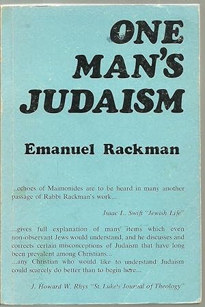 Seller image for One Man's Judaism for sale by Sabra Books