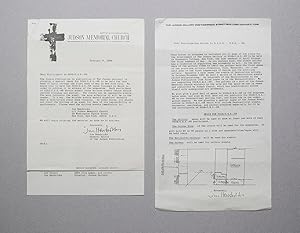 Bild des Verkufers fr 3seitige Einladung der "Judson Memorial Church" an die "Participant in DIAS-U.S.A. - 68" - Typoskriptkopie signiert und datiert. zum Verkauf von Daniel Thierstein