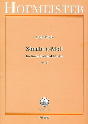 Bild des Verkufers fr Sonate e-Moll op.6fr Kontraba und Klavier zum Verkauf von AHA-BUCH GmbH