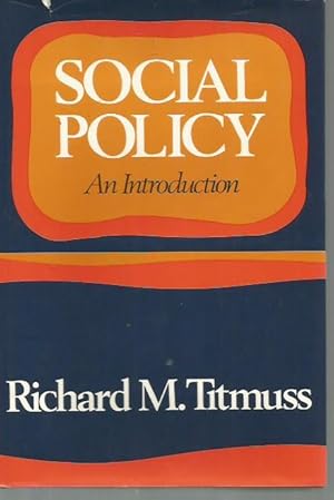 Bild des Verkufers fr Social Policy: An Introduction (1st U.S. Edition, Pantheon, 1974) zum Verkauf von Bookfeathers, LLC