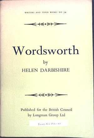 Imagen del vendedor de Wordsworth; Wirters and their work, No. 34; a la venta por books4less (Versandantiquariat Petra Gros GmbH & Co. KG)