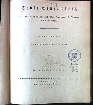 Bild des Verkufers fr Trst Einsamkeit, alte und neue Sagen und Wahrsagungen, Geschichten und Gedichte: Hefte 1 - 37. zum Verkauf von books4less (Versandantiquariat Petra Gros GmbH & Co. KG)