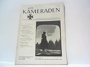 Bild des Verkufers fr Alte Kameraden. Nr. 1. / 13. Jahrgang. Januar 1965. Unabhngige Zeitschrift Deutscher Soldaten. Themen u.a.: Die Reportage: Soldaten an einem Tisch. Die Wacht an der Ostsee / Aus dem Kampfgeschehen: Berichte von den Einstzen der Divisionen. zum Verkauf von Antiquariat Ehbrecht - Preis inkl. MwSt.