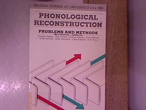 Image du vendeur pour Phonological Reconstruction. Problems and Methods. Belgian Journal of Linguistics, Vol. 3. mis en vente par Antiquariat Bookfarm