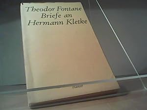 Bild des Verkufers fr Fontane, Theodor: Briefe an Hermann Kletke. zum Verkauf von Eichhorn GmbH